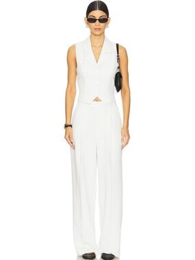 L’Academie Gulia Trouser Pant Ivory Revolve NEW NWT